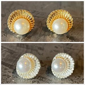 Dainty Pearl in Oyster Earrings